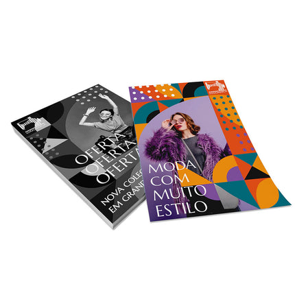 Panfletos, Flyers E Folhetos Couchê 90G Sem Verniz