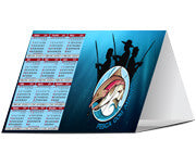 Calendário De Mesa Básico Couchê 250G  Sem Verniz  4X0