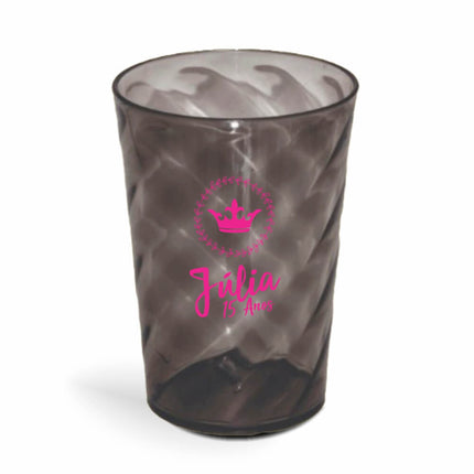 Copo Twister 600Ml  Transparente Fumê  1X0
