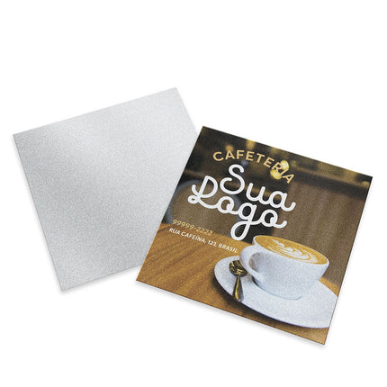 Cartões Duplo Papéis Especiais Silver Lux 300G Sem Verniz