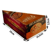 Embalagens Para Delivery Kraft 250G Fatia Pizza Para Viagem  4X0