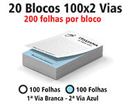 Blocos E Talões  100 Folhas  Ap 75G  100X2