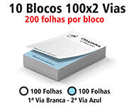 Blocos E Talões  100 Folhas  Ap 75G  100X2