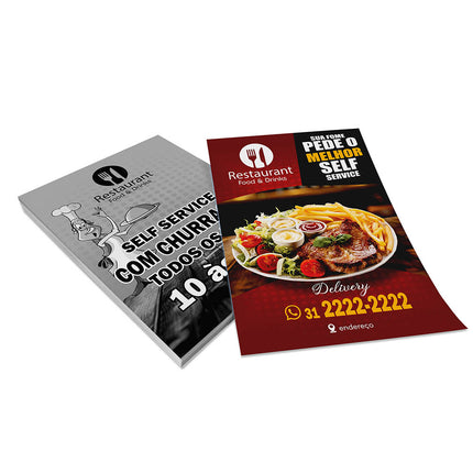 Panfletos, Flyers E Folhetos Couchê 90G Sem Verniz
