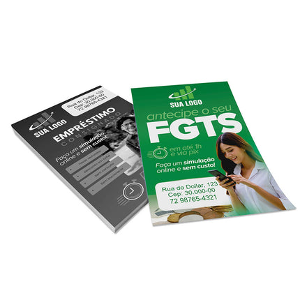 Panfletos, Flyers E Folhetos Couchê 115G Sem Verniz