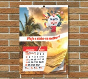 Calendários E Folhinhas 2025 Calendário De Parede Couchê 115G  Simples Com Furo Grampo E Picote 12 Páginas  4X0