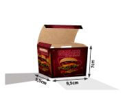Embalagens Para Delivery Kraft 250G Salgados Pequena  4X0