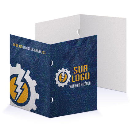 Pastas Supremo 255G Orelha  Lam Holográfica Frente 4X0