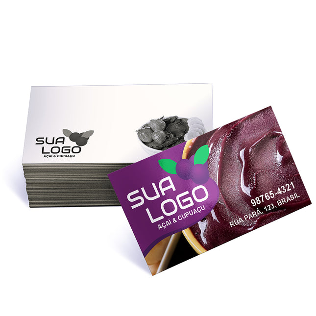 Cartões De Visita Supremo 255G Verniz Uv Total Frente