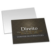 Convites Básico Couchê 300G Laminação Fosca  Frente