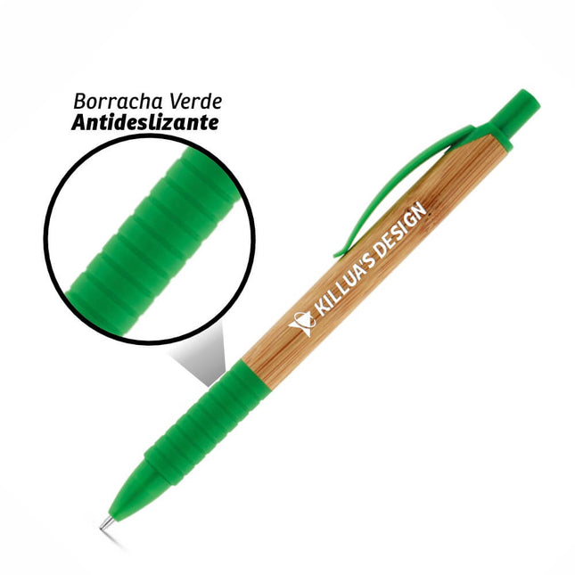 Canetas  Ecológicas Bambu Pati Verde