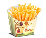 Produtos Para Festa  Caixa Para Batata Frita Couchê