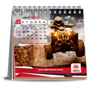 Calendário De Mesa Wire O Com 12 Paginas Sem Verniz Base Couchê 300G E Páginas Reciclato 90G  4X4