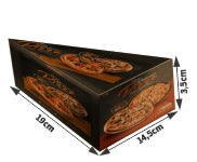 Embalagens Para Delivery Kraft 250G Fatia Pizza Para Viagem  4X0