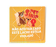 Adesivos Lacre De Segurança Adesivo Papel 80G Quadrado 45X45Mm  4X0