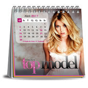 Calendário De Mesa Wire O Com 12 Paginas Sem Verniz Base Couchê 300G E Páginas Reciclato 90G  4X4