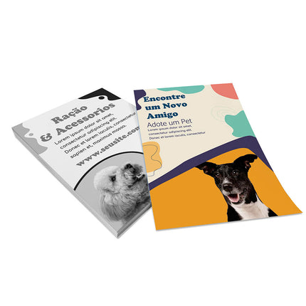 Panfletos, Flyers E Folhetos Couchê 90G Sem Verniz