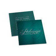 Convite Básico - Silver Lux 300G - 50X50Mm
