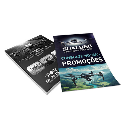 Panfletos, Flyers E Folhetos Couchê 115G Sem Verniz