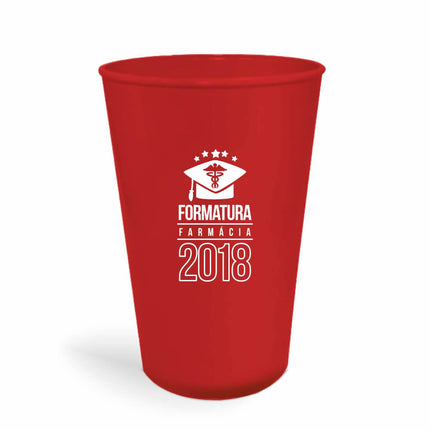 Copo Twister 600Ml  Leitoso Vermelho  1X0