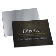 Convites Básico Silver Lux 300G Sem Laminação E Sem Verniz