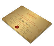 Certificados 420X300Mm Gold Master 300G Sem Verniz  4X0