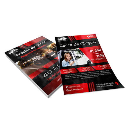 Panfletos, Flyers E Folhetos Couchê 150G Verniz Uv Total Frente E Verso