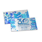 Convites Básico Couchê 250G Laminação Fosca   Frente