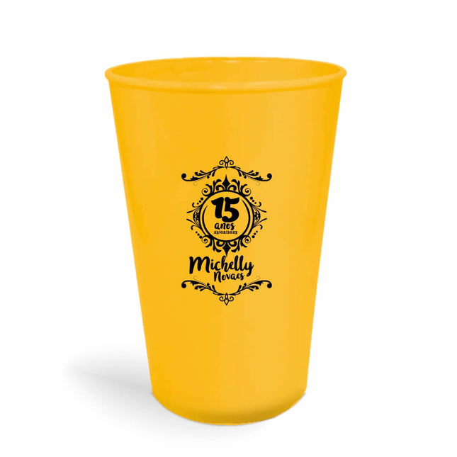 Copo Twister 600Ml  Leitoso Amarelo  1X0