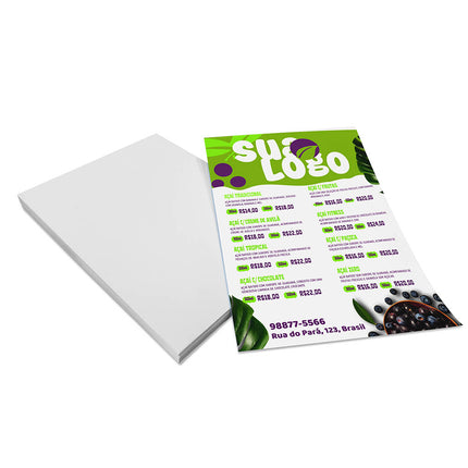 Panfletos, Flyers E Folhetos - Apergaminhado 180G