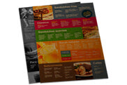 Cardápios Descartáveis Kraft 250G 300X420Mm