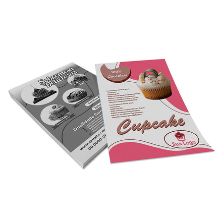 Panfletos, Flyers E Folhetos Couchê 90G Sem Verniz