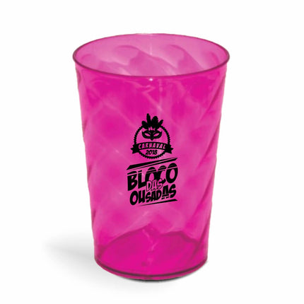 Copo Twister 600Ml  Transparente Rosa  1X0