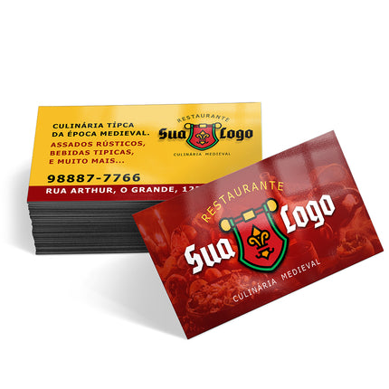 Cartões De Visita Couchê 300G Verniz Uv Total Frente E Verso  4X4