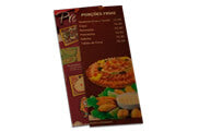 Cardápios Descartáveis Kraft 250G 105X300Mm