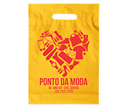 Sacolas   Plásticas Boca Vazada 400X500Mm Amarela  1X0