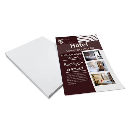 Panfletos, Flyers E Folhetos Couchê 70G Sem Verniz