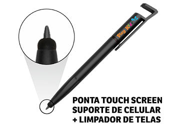 Canetas  Plásticas Multifunção Suporte De Celular