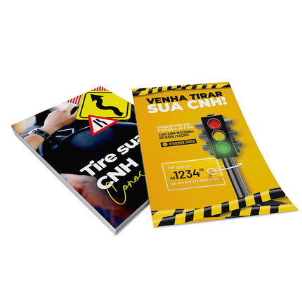 Panfletos, Flyers E Folhetos Couchê 115G Sem Verniz