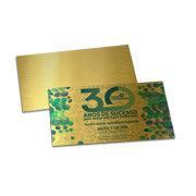 Convites Básico Gold Master 300G Sem Laminação E Sem Verniz