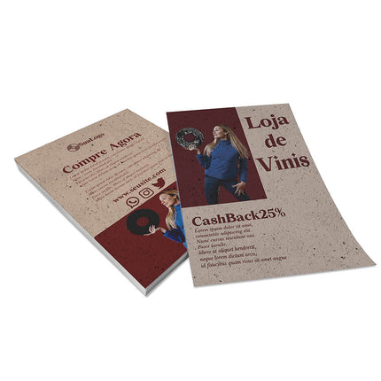 Panfletos, Flyers E Folhetos Reciclato 90G Sem Verniz