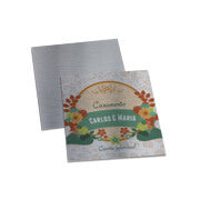 Convite Básico - Silver Lux 300G - 50X50Mm