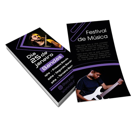 Panfletos, Flyers E Folhetos Couchê 70G Sem Verniz