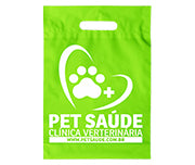 Sacolas   Plásticas Boca Vazada 300X400Mm Verde  1X0