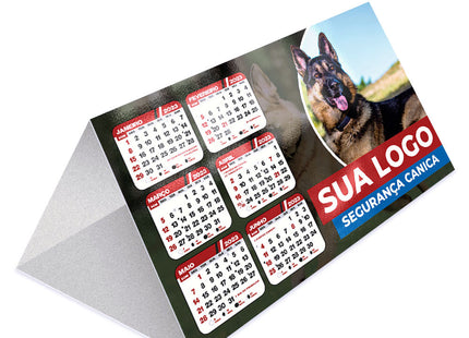 Calendário De Mesa Básico Supremo - Sem Verniz