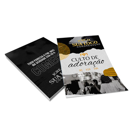 Panfletos, Flyers E Folhetos Couchê 150G Sem Verniz