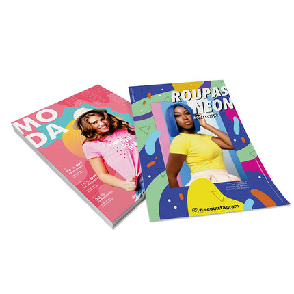 Panfletos, Flyers E Folhetos Couchê 90G Sem Verniz