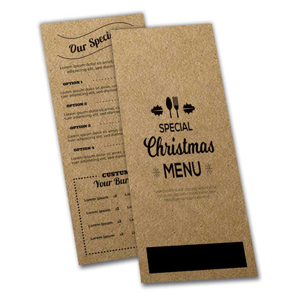 Cardápios  Simples  Kraft 250G
