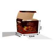 Embalagens Para Delivery Kraft 250G Salgados Pequena  4X0