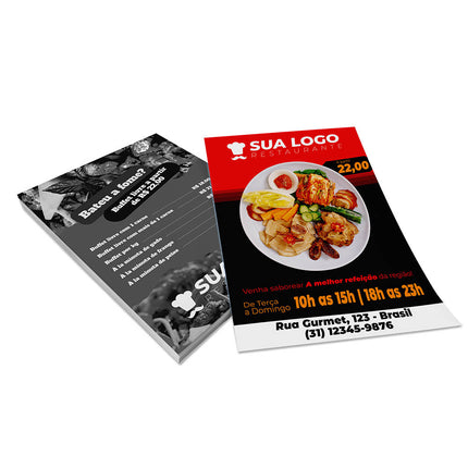 Panfletos, Flyers E Folhetos Couchê 150G Sem Verniz 300X400Mm